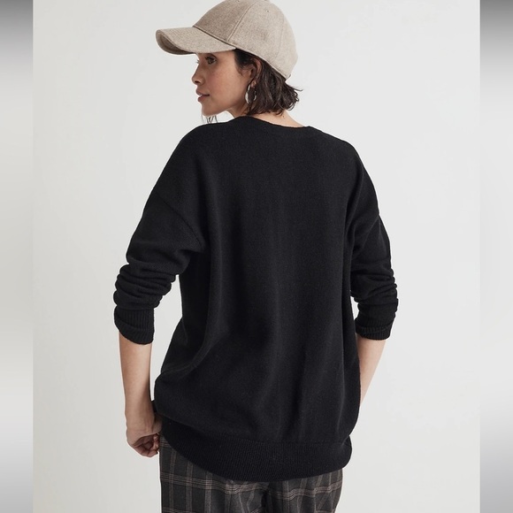 Madewell V-Neck Relaxed Cardigan black size XS new - Picture 3 of 8